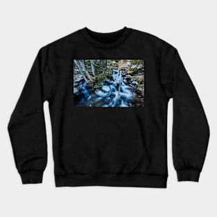 Frozen creek in winter Crewneck Sweatshirt